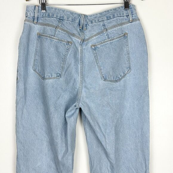 Good American Good 90s Womens Light Blue Denim Jeans Size 12 31 GNIC206T - Picture 8 of 13